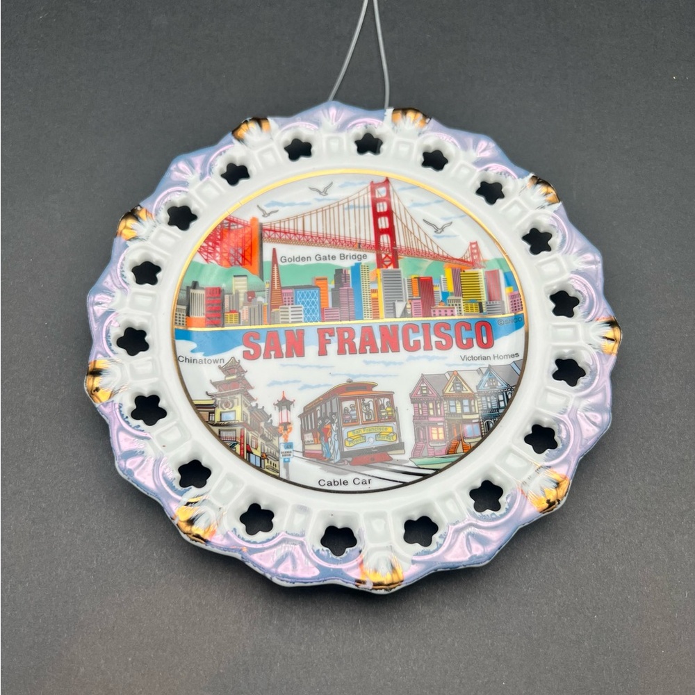 VINTAGE SAN FRANCISCO SOUVENIR PLATE 6.5"